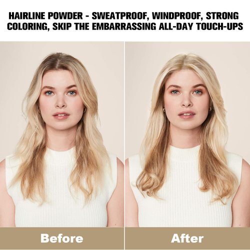 Waverloo Magic Root Cover Up - Hairline and Root Touch Up Powder for Thinning Hair, Instantly Conceals (Light Blonde, 1)