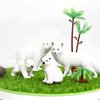 HomeSoGood 6PCS Simulation Polar Animal, Mini Arctic Animal Figures, Polar Bear Snowy Owl Seals White Fox Beluga Wolf Cognitive Tool