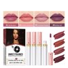 MAEPEOR Matte Lipstick Set 4 Colors Velvety All Day Lipstick Waterproof Long Lasting Lipstick Samples Case (Set 02)