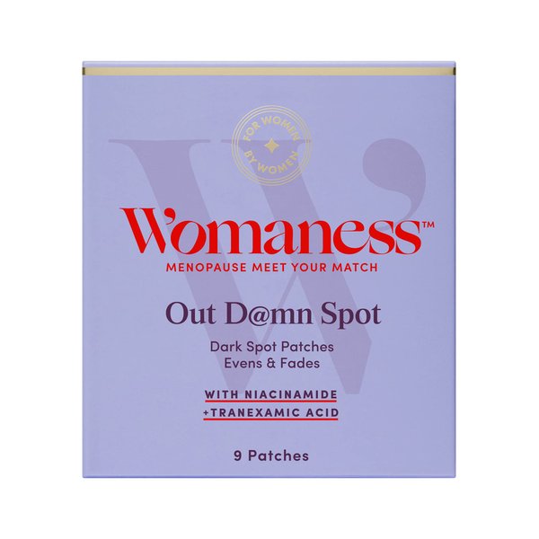 Womaness Out D@mn Spot Patches with Tranexamic Acid & Niacinamide - Microdart Patch to Even Skin Tone on Face, Neck, Hands & Decollete (9 Patches)