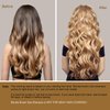 Fvquhvo Hair Dye Shampoo Blonde, Argan Oil Instant Hair Color Shampoo, Long Lasting Brown Hair Shampoo, Semi-Permanent Brown Hair Dye, Shampoo Hair Dye Easy to Use (Blonde Brown)