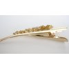Generic Gold or silver clear or AB crystal butterfly metal alligator hair clip (Primary color: Gold/clear crystals)