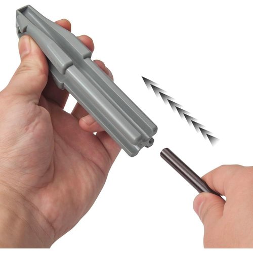 Gray 3 in 1 Eyebrow Pencil Sharpener, Duckbill-Shape Eyebrow Sharpener Auxiliary Tool for Waterproof Peel Off Brow Pencils for Beginners and Professional, Eyebrow Color, Makeup, Eyebrow Color