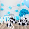Shihanee Sport Party Favor Bags Ball Themed Party Goody Candy Bags Sport Game Treat Bags Baseball Football Basketball Soccer Non Woven Gift Bags Sport Theme Party Supplies (Soccer,24 Pcs)