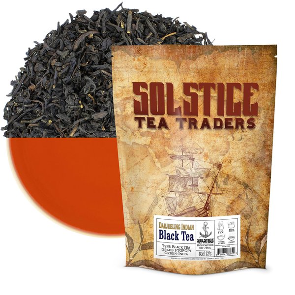 Darjeeling Indian Estate Black Tea Loose Leaf (8-Ounce Bulk Bag); FTGFOP Grade, Makes 100+ Cups of Tea