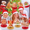 9Pcs Christmas Gingerbread Man Honeycomb Centerpieces Table Decorations Gingerbread House Christmas Table Toppers 3D Double Side Party Decorations for Xmas Winter Home Office House Party Supplies