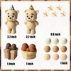 13 PCS Bear Cake Toppers Bear Cake Decor Cake Toppers Bear Birthday Party Decor Baby Bear Cake Topper Ball for Boy Girl Baby Shower Birthday Party Decor
