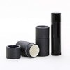 1/4 OZ (Short) Black Kraft Paperboard Lip Balm/Salve/Cosmetic/Lotion Tubes x100