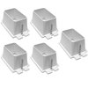 iMBAPrice BE1-5 (1-Gang) Electrical Power Outlet Box Extender - White, (5-Pack) with 6-32 Flat Head Screws