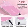 Makartt Electric Nail Drill Professional Portable Efile Kit Rechargeable 35000RPM with Coreless Motor Manicure Nail Drill Machine Nouvella for Acrylic Gel Nails with Drill Bits Set Pink