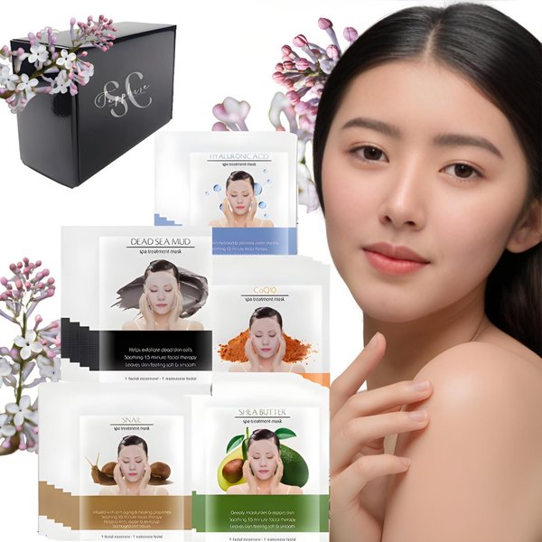 Face Masks Skincare Korean | 20-Pack Variety | Korean Skincare Facial Masks | PH Balanced for Sensitive Skin | Not Tested on Animals | Facial Mask