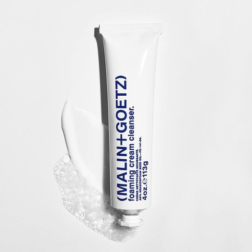Malin + Goetz Foaming Cream Cleanser, 4 oz. – Men & Women, Gentle Face Cleanser, Sooth & Moisturize the Skin, Suitable for All Skin Types, Vegan & Cruelty Free