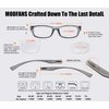 MODFANS 4 Pack Plastic Frame Spring Hinges Reading Glasses Vintage Quality Comfort for Men and Women +1.00