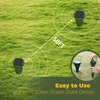 Mole Repellent Screw Solar Powered Outdoor Groundhog Deterrent Vibration Stakes Quiet Get Rid of Snake Vole Gopher Armadillo for Yard Lawns - No Noise Poison Kill Traps (Green 2pack)