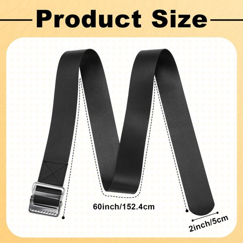 Vinyl Gait Belt Transfer Belt for 60 Inch Assist Device Gait Belt Safety Occupational Physical Therapy Gate Belt with Metal Buckle Handles for Elderly Pediatric Caregiver Nurse Therapist