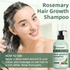 Rosemary Shampoo for Thinning Hair - Vegan Volumizing Shampoo for Fine Hair with Biotin and JOJOBA Oil, Hair Growth Shampoo For Hair Loss- Free from Sulfate, Silicone, and Paraben 11.8 oz