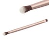 Double Ended Eyebrow Eyeshadow Brush Foundation Makeup Cosmetic Tool (Shallow Matted Gold)