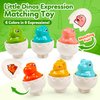 FNQUTOY Dinosaur Matching Eggs Toys for Toddlers- Sensory Fun Educational Learning Fine Motor Puzzle Matching Games Best Easter Basket Stuffers Birthday Gifts for 1-3 Years Old Boys Girls