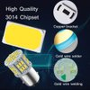 Melphan-Auto 1157 Led Brake Light Bulb, 12V-24V 1157 7528 2357 2057 BAY15D LED Replacement Light Bulb for Brake Tail Light for Car RV Trailer Boat, 54SMD 3014 Chipset White light, 2PCS