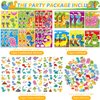 LSJDEER Dinosaur Party Favors, Dinosaur Birthday Decorations, Dinosaur Gifts Bags Keychain Mini Notepad Stickers Bracelets for Dinosaur Party Supplies Kids Boys Girls