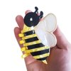 Novelty Bee Hair Clip,Acetate Claw Clips,Hair Clips for Women,Yellow