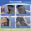 3316882900 RV Refrigerator Door Handle Holder Grip Compatible with 3316882.900 S,Std Dr Handle Combo-6/8 Amii DM2672, DM2682, DM2872, DM2882 Refrigerators with Airing Cards - 2 Pack Black Hardware