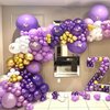 PartyWoo Lavender Balloons, 120 pcs 5 Inch Light Purple Balloons, Purple Balloons for Balloon Garland or Balloon Arch as Party Decorations, Wedding Decorations, Baby Shower Decorations, Purple-Y15