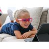 DefenderShield Kids Blue Light Blocking Glasses for Computer, Mobile, Video Games, Gaming (Pink, Orange)