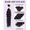 Human Braiding Hair Water Wave Bulk Human Hair for Braiding 1 Bundle 50g 18 Inch No Weft 10A Brazilian Virgin Curly Human Hair Extensions for Boho Braids Wet and Wavy Human Hair Braiding Hair