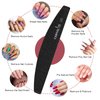 Canvalite 40 PCS Nail File Professional Reusable Peel and Stick Nail Files Replaceable Emery Boards 100 Grit Fingernail Files Manicure Tools for Home and Salon Use