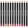 SHANY Dreamy Dozen Matte Lip Liner Set Vegan - Long-Lasting Professional Velvet Cruelty-Free Lipstick Pencils Pens in Varying Shades - Pack of 12