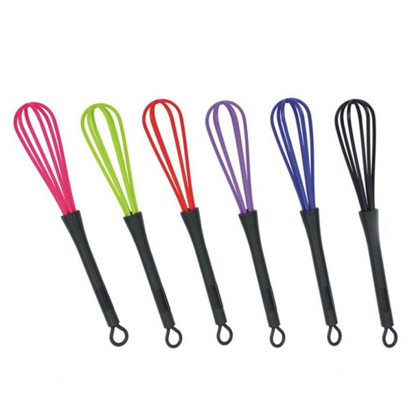 6Pc Random 6 Colors Plastic Hairdressing Dye Cream Whisk Hair Color Mixer Hair Care Styling Tools Mixer Tool Hair Color Mixing Bowls Coloring and Highlighting Tools