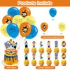Cartoon Party Decorations,Birthday Party Supplies For Music Party Supplies Includes Happy Birthday Banner, Balloons, Cupcake Toppers, Cake Topper for Boys And Girls