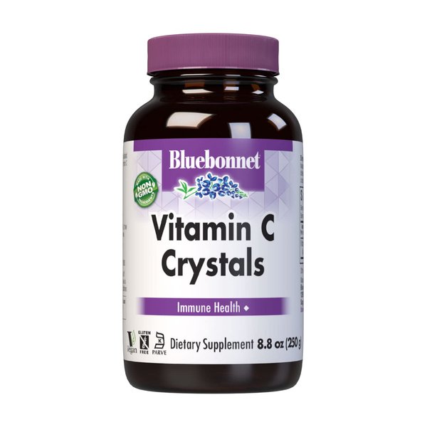 Bluebonnet Nutrition Vitamin C Crystals, for Immune Health, for Antioxidant Protection, Soy Free, Gluten Free, Non-GMO, Kosher, Dairy Free, Vegan, Powder, 8.8 oz (250 g)