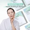 YoungMe Soothing Glam Korean Sheet Mask Pack - Soothing & Hydrating Facial Mask with Aloe Vera & Cica - Hypoallergenic Sheet Mask for All Skin Types | 25g x 6 sheet mask pouch set
