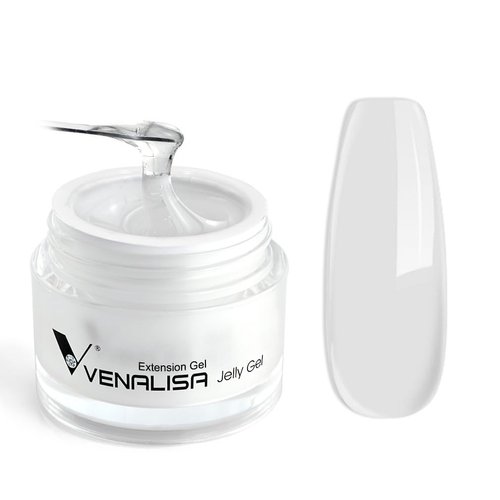 VENALISA Builder Nail Gel, 50ml Clear Hard Gel for Nails Extension Gel Nail Polish Jelly Strengthener Gel Polygel Nail Art Manicure