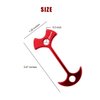 10pcs Fishbone Tent Stakes Pegs Lengthen Deck Nail Anchor Stopper Guyline Tensioner Camping Accessories(Black)