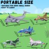 Crelloci 5 Pack Army Airplane Toys Set Military Fighter Jet Die Cast Plane Metal Aircraft Toy, Pull Back Play Vehicle Aircraft Gift for Kids Boys Girls Children 3+ Years Old