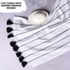 Folkulture Boho Hand Towels with Tassels for Bathroom Hanging and Decorative, Set of 2, 100% Cotton, 16" x 30" Inches (Hamilton Black and White)