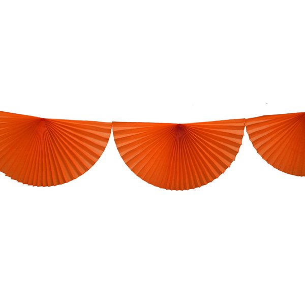 10 Foot Tissue Paper Bunting Garland (Orange)