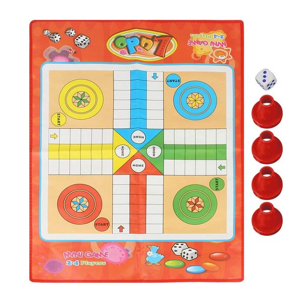 Snakes and Ladders Ludo Game Set Traditional Board Brain Game for Adults and Kids