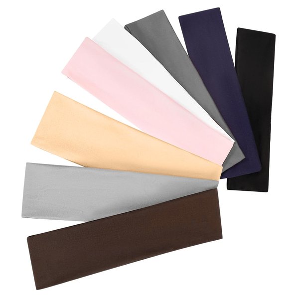 Headbands for Women - 8 Pack Hair Bands for Women's Hair Non Slip,Stretchy Soft Cotton Cloth Workout Headbands for Gym Fashion Accessories - Hair Accessories for Women | Birthday Gifts for Women