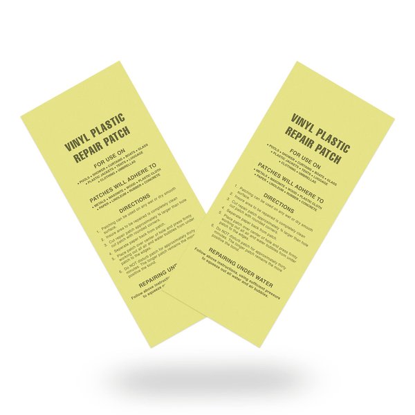 Vinyl Pool Patch Kit Adhesive Repair Slits and Leaks on Inflatable Above Ground Swimming Pool Pack of 2