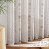 NICETOWN 45" Long Flax Rich Linen Sheer Curtains, Grommet Top Rustic Indian Curtains Half Window Treatment Semitransparent with Light Filter for Kitchen/Bedroom, Taupe, 50" Wide