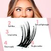 One V Salon, DIY Lash Clusters, 224 Pc Glam Wisp - C Curl 9-16mm