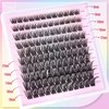 Self Adhesive Lash Clusters Eyelash Extensions Self Adhesive Eyelashes Clusters 120pcs Fluffy Wispy Self Adhesive Cluster Lashes Extensions 8-16MM Individual Lashes by Ruairie