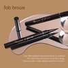 Fab Brows Precision Liquid Eyeliner - Felt-Tipped Liquid Eyeliner Pen - Richly Pigmented Waterproof Black Eyeliner - Achieves Thin or Thick Strokes - Easy-to-Apply, Flexible & Smudge Proof Eyeliner