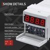 APIELE Timer Relay Digital Display 0.1S-99H Delay Time Relay 8 Pin Socket with Base DIN Rail Mount YJ48S-S 12V DC