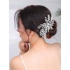 Rumtock Silver Rhinestones Crystal Beads Hair Clip for Women Girls Wedding Bridal Branch Hair Piece Handmade Hair Accessories (Silver)