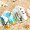 3 Boxes 3D Mixed Ocean Theme Nail Art Rhinestones Accessories Summer Beach Shell Starfish Conch Sea Series Sequin Nail Art Charms with Tweezers for DIY Nail Art Designs Manicure Decoration
